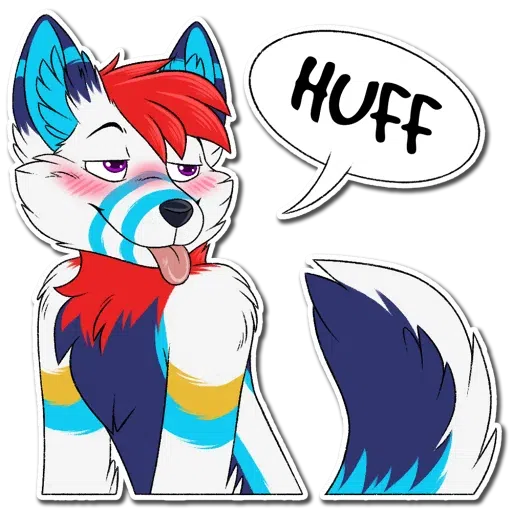 Fox on fluffy - Sticker 2