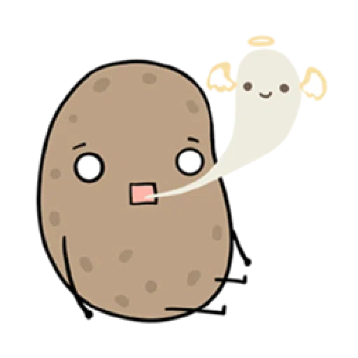 Kawaii Potato - Sticker 5