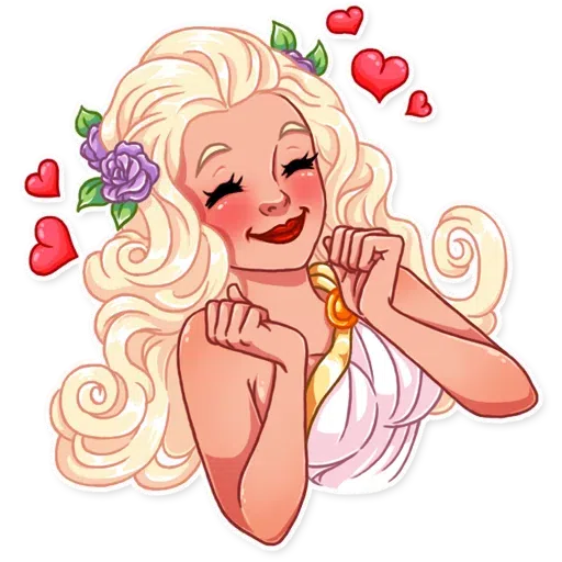 Girl in love - Sticker