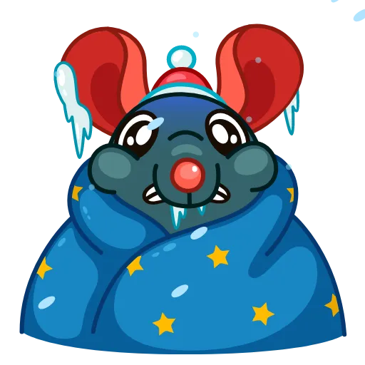 Mr. Christmas Rat - Sticker 1