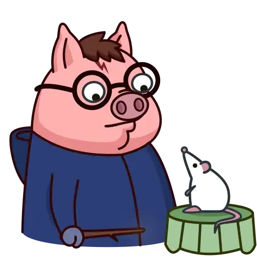 Potter Pig - Sticker 3