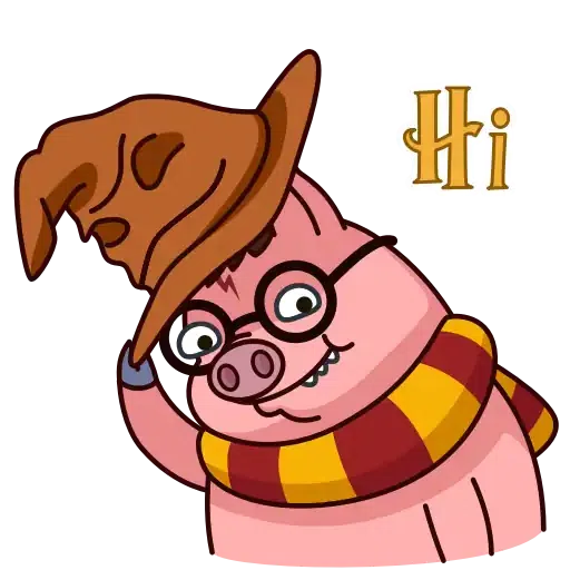 Potter Pig - Sticker 5