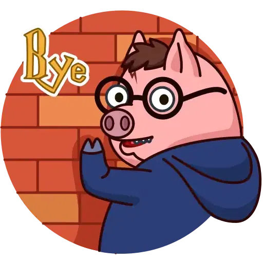 Potter Pig - Sticker 6