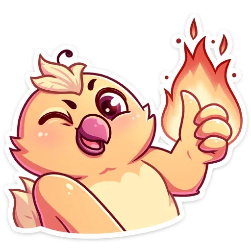 Chicken Fire - Sticker 3