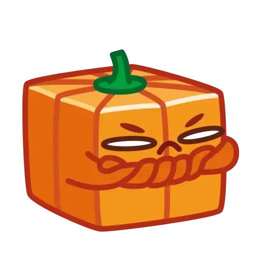 Pumpkin Cube - Sticker 8