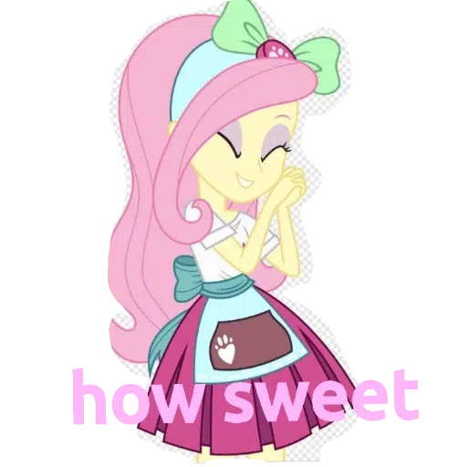 My little pony friendship is magic and my little pony equestria girls---- Fluttershy - Sticker 8