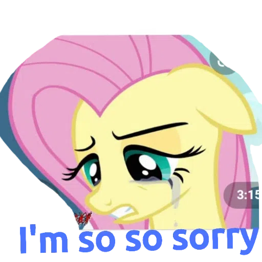 My little pony friendship is magic and my little pony equestria girls---- Fluttershy - Sticker 3