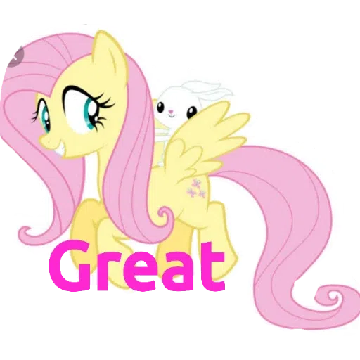My little pony friendship is magic and my little pony equestria girls---- Fluttershy - Sticker 2