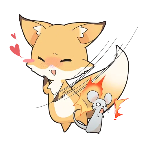 Girly Fox - Sticker 4