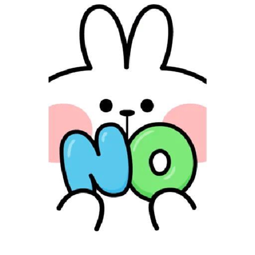 Spoiled Rabbit Close-Up - Sticker