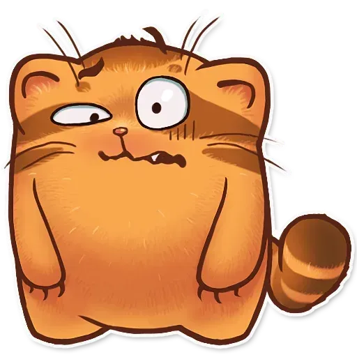 Orange Meow - Sticker 7